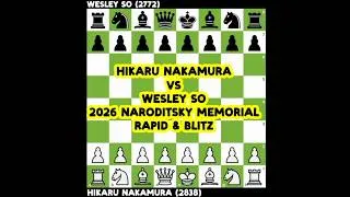 Thumbnail: Hikaru Nakamura vs Wesley So  |  2026 Naroditsky Memorial Rapid & Blitz @chessgambit630