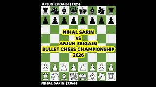 Thumbnail: Nihal Sarin vs Arjun Erigaisi  |  Bullet Chess Championship 2026 @Chessgambit630 