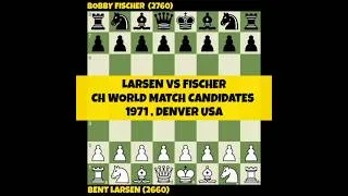 Thumbnail: Bent Larsen vs Bobby Fischer  |  Ch World Match Candidates 1971, Denver USA @Chessgambit630 