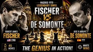 Thumbnail: Why Did Fischer Risk It? Brutal Tactics in a Simul! (1970)