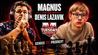 Thumbnail: Magnus Carlsen vs Denis Lazavik | Endgame Masterclass