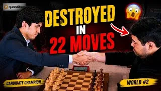 Thumbnail: When Candidate Champion Javokhir Sindarov Destroyed Hikaru Nakamura in 22 moves 🤯 !!