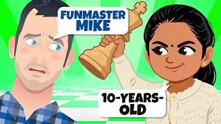 Thumbnail: Can A 10-Year-Old Girl Beat FunMasterMike In Chess?!