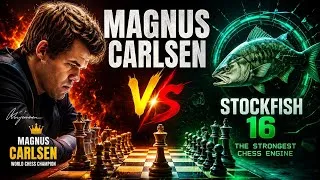 Thumbnail: Magnus vs Stockfish 16 – The Ending Will Leave You Speechless! ♟️🔥