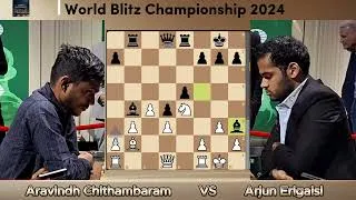 Thumbnail: Arjun Erigaisi Unleashes a DEVASTATING Attack Against Aravindh Chithambaram!