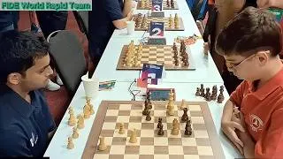 Thumbnail: Faustino Oro vs. Nihal Sarin / World Rapid Team 2025