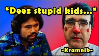 Thumbnail: Hikaru LARP as clown Kramnik