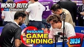 Thumbnail: 🔥INSANE!!! Magnus Carlsen vs Arjun Erigaisi | FIDE WorldTeam Blitz Championships 2026