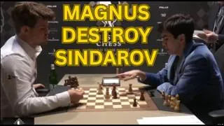 Thumbnail: Magnus Carlsen Shows PURE CLASS… Then DESTROYS Javokhir Sindarov! 😱   Freestyle Chess 2025