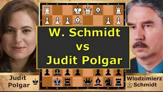 Thumbnail: JUDIT POLGAR vs SCHMIDT – King's Indian Attack! ♟🔥 #juditpolgar #schmidt #chesslegends
