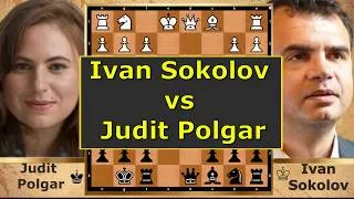 Thumbnail: JUDIT POLGAR  vs SOKOLOV – Nimzo-Indian Masterclass! ♟🔥 #juditpolgar #sokolov #chesslegends