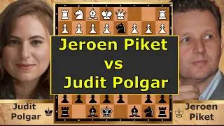 Thumbnail: JUDIT POLGAR vs PIKET – Trompowsky Refuted! ♟🔥 #juditpolgar #piket #chesslegends