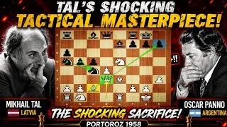 Thumbnail: Tal’s INSANE Tactical Attack vs Panno! 😱 | Portoroz 1958 Chess Masterpiece