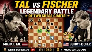Thumbnail: Tal vs Fischer 1959: Two Chess Legends Face Off! | Famous Classic Game