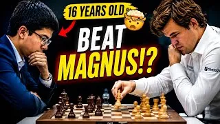 Thumbnail: This 16-Year-Old Almost Beat Magnus Carlsen... Until THIS Happened! 😱