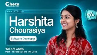 Thumbnail: Employee Testimonial | From Fresher to Confident Professional at Chetu | Harshita Chourasiya