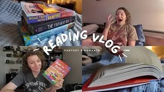 Thumbnail: reading an absolute BANGER & a total failure... | fantasy, romance, book haul | reading vlog