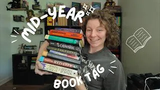 Thumbnail: best books, total misses, anticipated reads | mid year book tag 📖