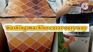 Thumbnail: एकदम इजी तरीके से वाशिंग मशीन का कवर बनाया👍. HANDMADE Washing machines cover 🥰.