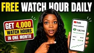 Thumbnail: GOOD NEWS! Get Your 8,000 Watch Hours FAST With These 2 YouTube Hacks