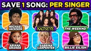 Thumbnail: SAVE ONE SONG PER SINGER 🔥 Pick Your Favorite Songs! | Music Quiz 2026