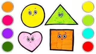 Thumbnail: How To Draw Shapes For Kids🔺| Geometric Shapes | Chiki Doodle