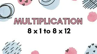 Thumbnail: Multiplication Table of 8 (8 x 1 to 8 x 12) | Children's Corner