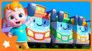 Thumbnail: Ten Little Buses | NUNU TV 🍼 Nursery Rhymes and Kids Songs
