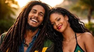 Thumbnail: Bob Marley × Rihanna 🌴 Rising Soul ( Reggae Pop Fusion 2026 )