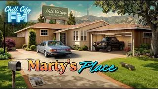 Thumbnail: 🎸 Marty’s Place | Nostalgic 80s Suburban summer Ambience | Feel-Good Retrowave & Synthwave Mix