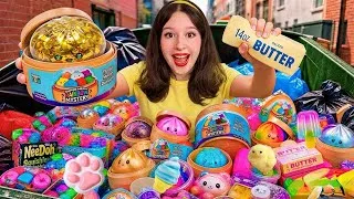 Thumbnail: I Found a Mystery Bag of VIRAL DUMPLINGS and SQUISHIES in the Trash! 😱🗑️