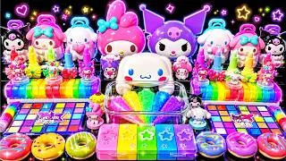 Thumbnail: Relaxing Slime ASMR 🌈 Mixing Diamond Kuromi Slime With Makeup Cosmetic Set into Glossy Slime