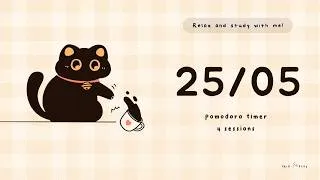 Thumbnail: ☕️  25/5 Deep Pomodoro Focus timer | Relax and rewind | Mischief + Slow Lofi | ADHD Focus 🎧📚