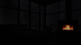 Thumbnail: Fireplace And Rain Sound For Sleeping No Ads🔥A Stress-Free Evening and Restful Night🌧️Rain on Window