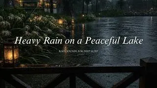 Thumbnail: Heavy Rain on a Peaceful Lake 🌧️ Relaxing Rain Sounds for Deep Sleep & Stress Relief