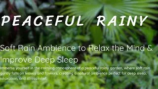Thumbnail: Peaceful Rainy Garden Sounds for Sleep 🌧️| Soft Rain Ambience to Relax the Mind & Improve Deep Sleep