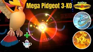 Thumbnail: Mega Pidgeot 3-KO & Sweep With Baton Pass Polteageist In | Pokémon Champions