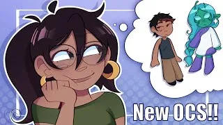 Thumbnail: Creating NEW OCS to obsess over!! // (art + commentary)