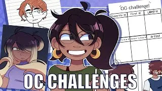 Thumbnail: Trying OC art challenges!! // art + commentary