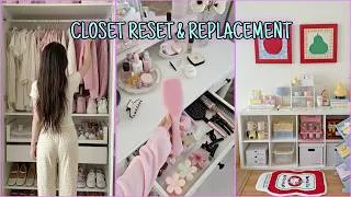 Thumbnail: Satisfying Closet Reset ASMR ✨ | Organize + Replace + Refill | Wardrobe Transformation