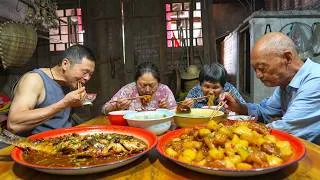 Thumbnail: Braised Fish & Pork with Potatoes | Old-Fashioned Village Cooking