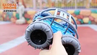Thumbnail: GD011 RC Amphibious Stunt Car Land Water Dual Mode 360 Degree Rotation Double-sided Tumbling RC Car