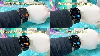 Thumbnail: ET580 2.04 Inch Smart Watch Blood Pressure Blood Oxygen Heart Rate Sleeping Monitoring Fitness Watch