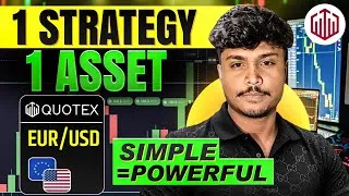 Thumbnail: My Simple Setup & Clean Mindset | 1 Strategy, 1 Asset | Quotex Live Trading🔥Quotex trading strategy