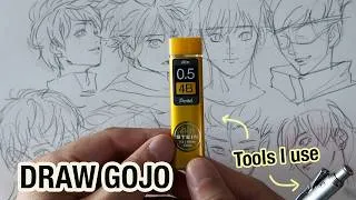 Thumbnail: How I Actually Draw Gojo Satoru (Guidelines + Tools)