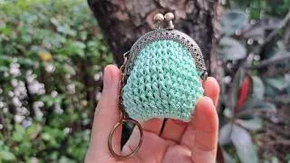 Thumbnail: Step by Step Crochet Mini Purse Keychain 💘 Crochet Mini Click Clack purse | Crochet gift ideas 🎁