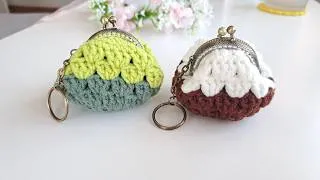 Thumbnail: Step by Step DIY Crochet mini Click Clack Purse 💘 Crochet mini purse tutorial | Crochet gift ideas 🎁