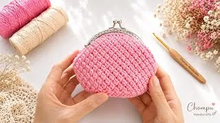 Thumbnail: Step by Step How to Crochet Click Clack Purse 💘 Crochet mini purse tutorial | Crochet gift ideas 🎁💕