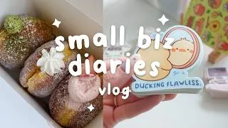 Thumbnail: small business vlog ✧ unboxing stickers, drawing, packing orders, daily life