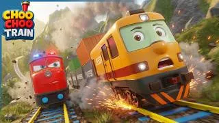 Thumbnail: Cargo Train Brake Failure! 🚨 Rescue Train & Police Train Save the Day! | Choo Choo Train Story